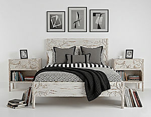 Marco de <span class=keywords><strong>Cama</strong></span> con Árbol de la Vida Tallado a Mano, Madera Maciza, Cabecera con Relieve Profundo, Estilo Antiguo Vintage, <span class=keywords><strong>Cama</strong></span> de Hotel, Juego de Base de <span class=keywords><strong>Cama</strong></span> King/Queen - Product Image 2