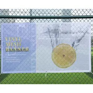 Outdoor Advertising Mesh Banner PVC Flex Perforated Full Color Printing Fence Mesh Banner