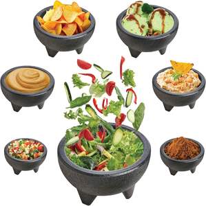 Juego <span class=keywords><strong>de</strong></span> 3 cuencos <span class=keywords><strong>de</strong></span> salsa <span class=keywords><strong>de</strong></span> plástico <span class=keywords><strong>de</strong></span> 3 patas <span class=keywords><strong>de</strong></span> 10oz <span class=keywords><strong>de</strong></span> cocina con textura <span class=keywords><strong>de</strong></span> <span class=keywords><strong>Molcajete</strong></span> <span class=keywords><strong>de</strong></span> piedra sintética - Product Image 6