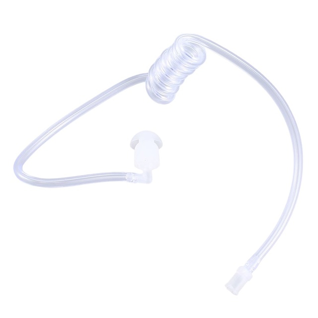 Walkie Talkie Acoustic Air Tube with Ear Bud Headphone Accessories for Walkie-talkie Replacement Earpieces
