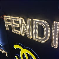 LED Punch ing Letter Sign Hochwertige Bling wasserdichte LED Sign Punch Side Letters Elektronische Schilder