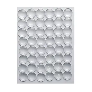 Pujiang Fábrica Barata Cúpula Transparente Cristal De Vidro Em Branco Sublimação Geladeira Ímã De Borracha Em Branco Foto Do Refrigerador Ímãs - Product Image 1