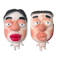 Jouet à presser visage amusant en caoutchouc souple TPR, jouet anti-stress déformable, cadeau fantaisie pour fêtes, pour enfants et adultes, vente en gros