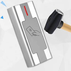 Độc lập <span class=keywords><strong>Swipe</strong></span> Proximity thông minh đầu đọc thẻ RFID 125Khz kim loại Wiegand hệ thống kiểm soát truy cập cho thông minh cửa nhập - Product Image 4