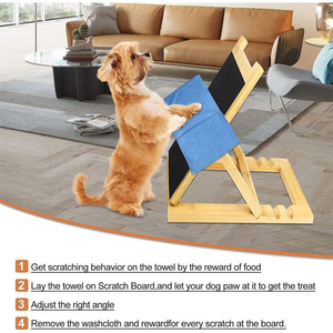 Hot Design Dog Nail Scratch Plegable Pet Scratch Board Wooden Dog Nail Scratch Board - Product Image 4