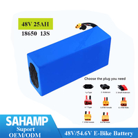 Paket Baterai Skuter Listrik Isi Ulang 48V 12ah 15ah 20ah 25ah 30ah Baterai E-Bike Baterai Lithium