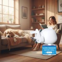 Diffuseur Électrique Chauffant Écologique et Durable pour Phéromones Apaisantes pour Animaux de Compagnie – Kit Anti-Anxiété et Prévention Urine de Chat pour Chiens