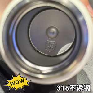 Creative Letter Square Buckle Double Drink Pop Up <b>Thermos</b> Cup 316 Stainless Steel Portable Travel Water <b>Bottle</b> - Product Image 5