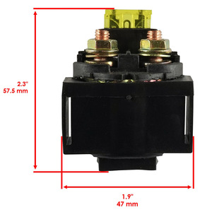 Relais de solénoïde de démarrage pour moto Kawasaki Bayou 220 KLF220 KLF250 88-02, en plastique noir, numéro de pièce 25604 - Product Image 3