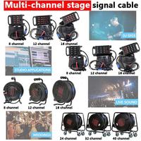 Câble répartiteur multicanal Xlr Y 3 broches Xlr femelle vers mâle De Power Dmx Snake Audio Cable 4 8 12 16 24 32 48 canaux