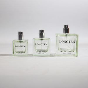 زجاجات عطر كريستالية فاخرة مربعة الشكل من المصنع الأصلي، 30 مل و50 مل و100 مل، مع مضخة رش مطبوعة بالشاشة الحريرية - Product Image 3