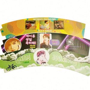 New Wholesale Kpop Paper Flat Cup Sleeve <b>Printing</b> Kpop <b>Coffee</b> Cupsleeve Custom logo - Product Image 4