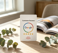 Etiqueta Adhesiva de PVC Personalizable con Código QR, NFC, para Mesa, con Reseñas de Google, Menú, para Restaurante, Instagram, Tarjeta de Membresía, Hotel