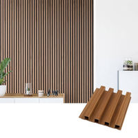 Panneau mural en PVC à rainures 3D, design multiple, revêtement mural intérieur, composite bois-plastique WPC, panneau mural WPC, panneau mural Great Wall