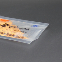 Sachet PE transparent personnalisé avec sceau, estampage à chaud, soufflet de fond refermable, pliable, recyclable, jetable, pour bonbons, pizzas, chewing-gums