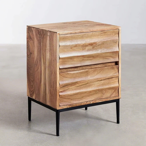 Solid Wood High Quality Luxury Bedside <b>Cabinet</b> with Drawers Modern Nightstand for Home Bedroom Furniture Set - Product Image 1