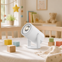 Mini projecteur compact Turn1, 200 lumens ANSI, visionnement vif, courte focale pour grand écran, compatible 8K, multilingue