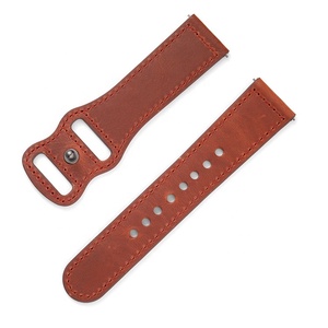 Bracelet de montre en cuir de cheval fou à dégagement rapide en daim de 22mm style de luxe pour Samsung Huawei <span class=keywords><strong>Moto</strong></span> - Product Image 2