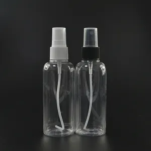 Leere feinen nebel PET 30ml 50ml 100ml 120ml 150ml 200ml 250ml 500ml bernstein weiß klaren kunststoff spray flasche für kosmetische verpackung