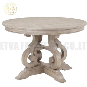 Bàn tiệc tròn phòng ăn bàn tròn màu trắng đặt 8 bàn ghế ngoài trời ngồi ngoài trời - Product Image 3