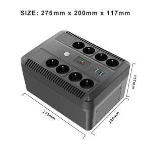 Sistema di Alimentazione Ininterrotta (UPS) Smart Series 1000VA per Elettrodomestici con AVR e LED, Supporto OEM, Garanzia di 1 Anno - Product Image 5