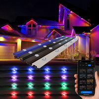 Lumière LED à points de pixels RGB RGBW 30 mm, DC12V, IP68, pour extérieur, plafond, bordure de toit, décoration de bâtiment