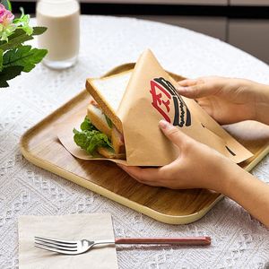 Bolsa de Papel Ecológica Personalizada para Comida Rápida, Resistente a la Grasa, Apta para Alimentos, para Papas Fritas, Pollo Asado, Comida para Llevar, Laminada - Product Image 5