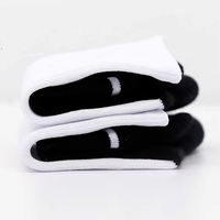 Chaussettes de cyclisme personnalisées imprimées Chaussettes de sport en coton blanc vierge à sublimation pour hommes