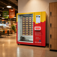 Distributeur de repas en boîte chauffant avec écran tactile LCD, libre-service pour cantine de bureau