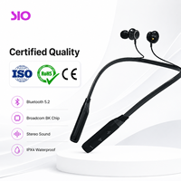 Écouteurs intra-auriculaires étanches en PC+ABS, autonomie longue durée, son stéréo, casque sportif