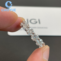 Bague de mariage en argent sterling 925 massif de luxe, diamant de laboratoire D VS de 5 mm, taille brillant rond, certifiée IGI
