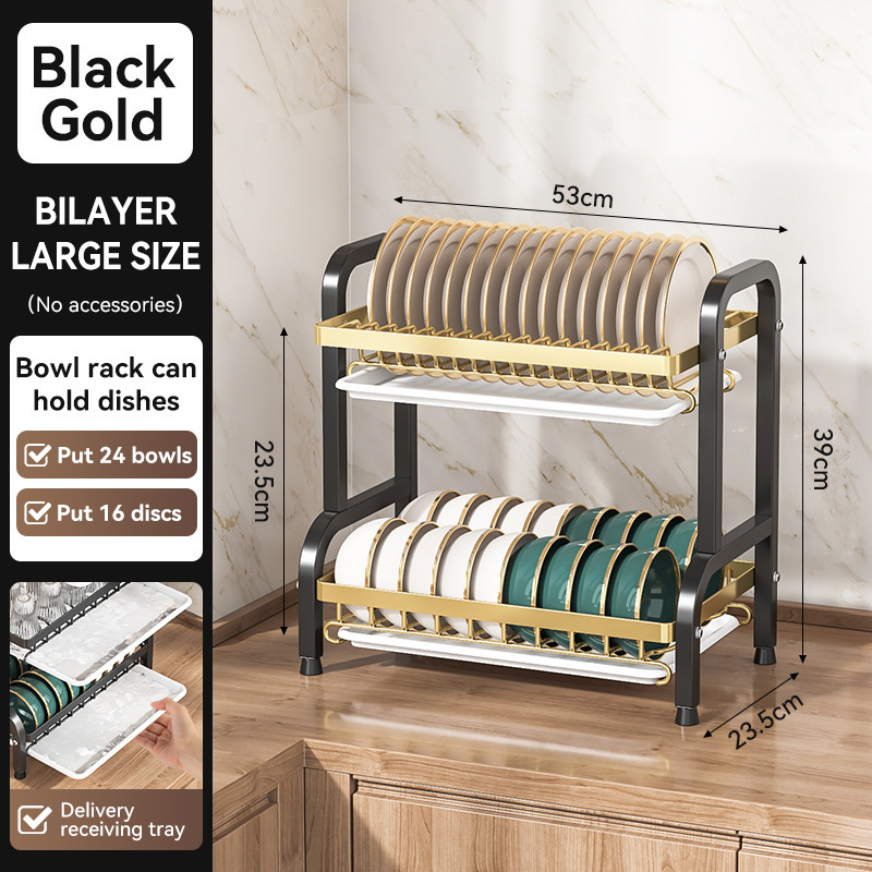 Or noir - Double épaisseur - 52 cm - Standard