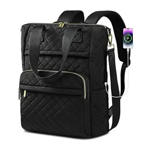 15.6 다기능 스마트 백팩 여행 학교 비즈니스 노트북 여성용 USB 포트 여행 대학 배낭 가방
