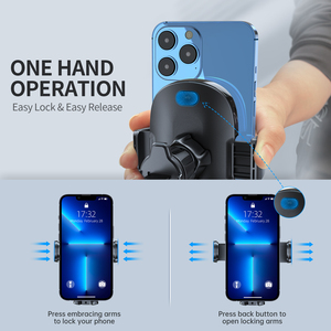 Soporte Universal para Teléfono Móvil con Gancho Flexible y Estable de ABS, Ajuste de 360 Grados, Soporte para Rejilla de Ventilación de Coche - Product Image 3