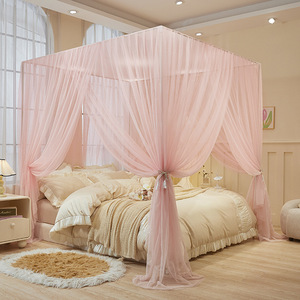 Nouvelle moustiquaire de plafond 2026 en dentelle, simple, élégante, couleur unie, universelle pour chambre à coucher, modèle export. - Product Image 1
