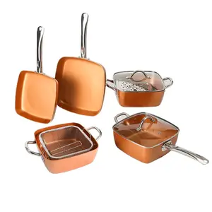 Schlussverkauf nichtklebender Pfannen-Set Kochgeschirr-Set Premium-Kochen komplette Küchenpfanne Kochgeschirr-Sets