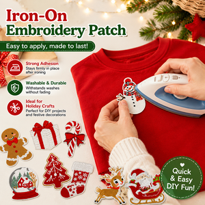 Ensemble de patchs brodés à thème Noël, nœuds papillon festifs, pour vestes décontractées et sacs à dos pour enfants, patchs de créateur - Product Image 4