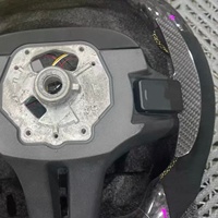 Volant en fibre de carbone avec LED pour BMW Série 3 4 5 6 7 G20 G30 G20 G80 G21 G22 G31 G32 G11 M3 M4 M5 330i 330e 340i 440i