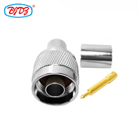 Connecteur coaxial RF de type N mâle à sertir pour câbles RG213, RG214, LMR400, RG8, 7DFB, H1000 – Vente en gros directe usine