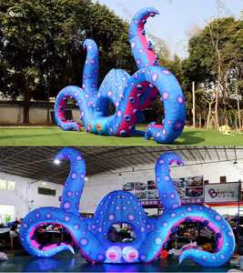 Cabina <span class=keywords><strong>de</strong></span> DJ Inflable con Forma <span class=keywords><strong>de</strong></span> Pulpo para Bingo, Conciertos, Carnavales, Escenarios, Iluminación LED, Decoración con Pulpo Inflable para Escenarios - Product Image 3