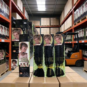 Cheveux synthétiques résistants à la chaleur, pré-étirés, 165g, 82 pouces, pour tresses africaines, marque Outres Green Package, autorisation de la marque - Product Image 4