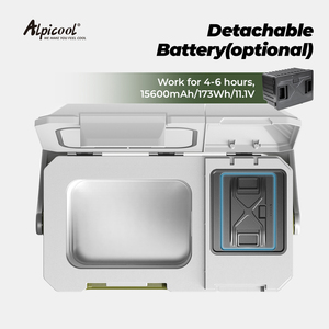Réfrigérateur-congélateur de voiture MP8 <span class=keywords><strong>Alpicool</strong></span> à compresseur, mini réfrigérateur électrique portable, double usage voiture et maison, AC 100-240V DC 12V 24V, camping - Product Image 3
