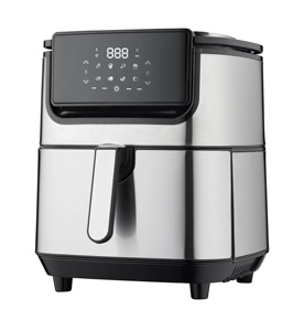 Friteuse à air personnalisée OEM Friteuse à air 6L 8L en acier inoxydable sans huile Contrôle numérique Cuisinière Friteuse à air Four - Product Image 1