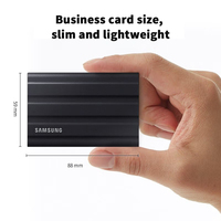 Samsung T7 Shield USB Tipe-c 3.2, Hard Drive Seluler Solid State 500GB 1TB 2TB Kecepatan NVMe 1050MB/Dtk untuk PC