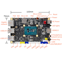 Youyeetoo X1S N5095 X86 Carte de développement SBC Windows Embedded Serveur multimédia 4K Double SSD M.2 2280 NVMe/MSATA WiFi 6 PCIe 3.0