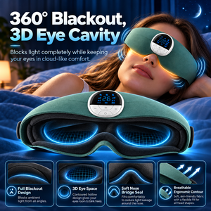 Máscara de Ojos para Dormir con Microcorriente, Diadema de Relajación, Recargable por USB, Ayuda para Dormir, para Descanso Nocturno y Viajes - Product Image 5