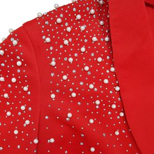 Blazer da <span class=keywords><strong>Donna</strong></span> con Strass e Perle Giacca da Lavoro Ufficio Formale Moda <span class=keywords><strong>Donna</strong></span> Giacca Femminile Blazer <span class=keywords><strong>Oversize</strong></span> - Product Image 5