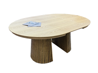 Fourniture directe d'usine Table d'extension de meubles de restaurant de conception nordique minimaliste Table ronde de salon à manger en MDF