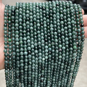 JD 8mm Genuine Natural Burma <strong>Jades</strong> <strong>Stone</strong> Beads Natural Jadeite Emerald <strong>Jade</strong> Round Loose Beads for Jewelry Making - Product Image 4