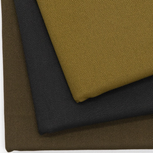 Tela de sarga de algodón lavado grueso 7S, tejido tipo drill, color caqui, materia prima para ropa de trabajo - Product Image 6